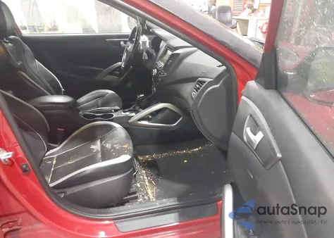 2014 Hyundai Veloster Turbo W/Black z USA, uszkodzony, nr VIN KMHTC6AE9EU206883